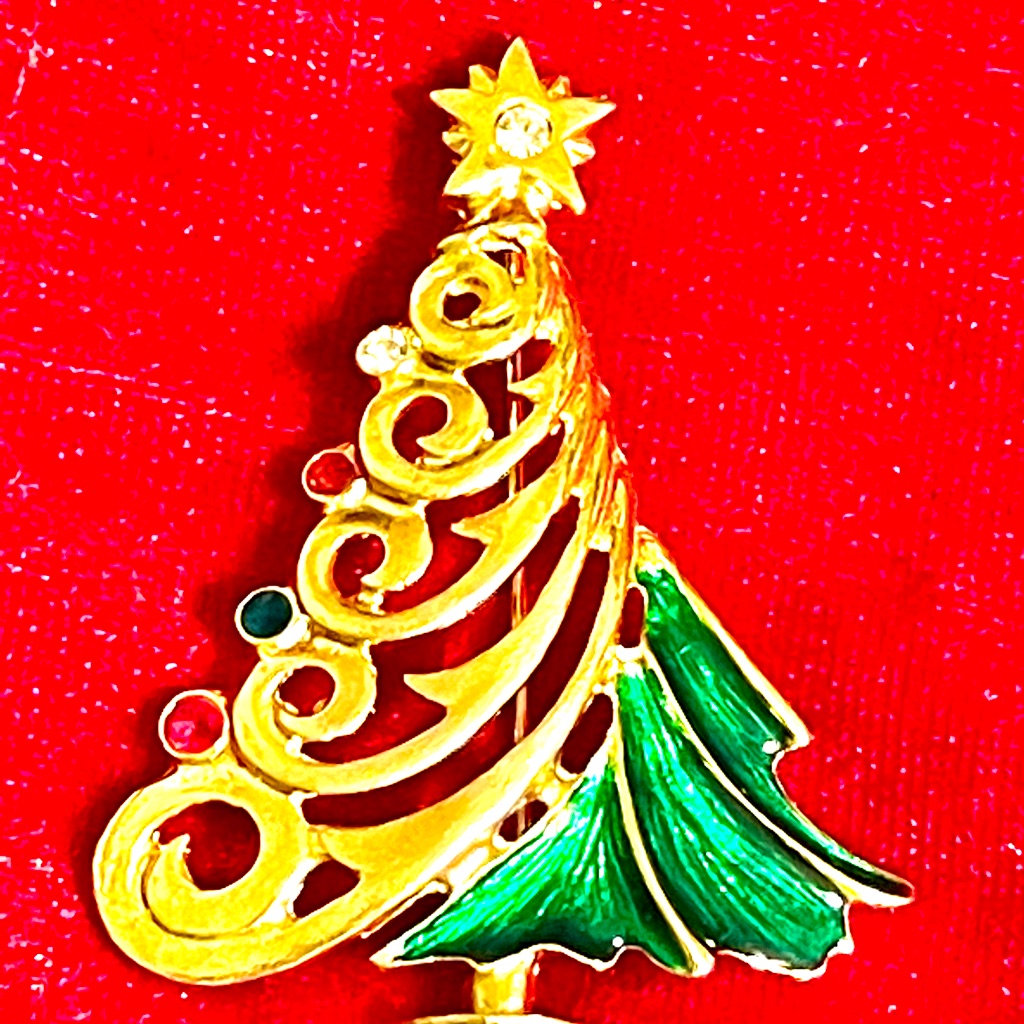 Collectible Radko Holiday Tree Pin 25$